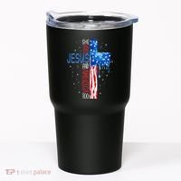 She Loves Jesus And America Too Tumbler thumb 0
