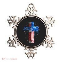 She Loves Jesus And America Too Ornament thumb 0