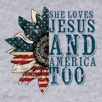 She Loves Jesus And America Too Women's Sweatshirt thumb 2