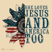 She Loves Jesus And America Too Tote Bag thumb 4