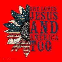 She Loves Jesus And America Too Santa Hat thumb 1
