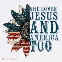 She Loves Jesus And America Too Women's Hoodie thumb 2