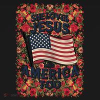 She Loves Jesus And America Too Floral Retro Toddler Hoodie thumb 2