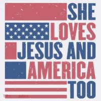 She Loves Jesus And America Too Happy 4th Of July Women's Tank Top thumb 5