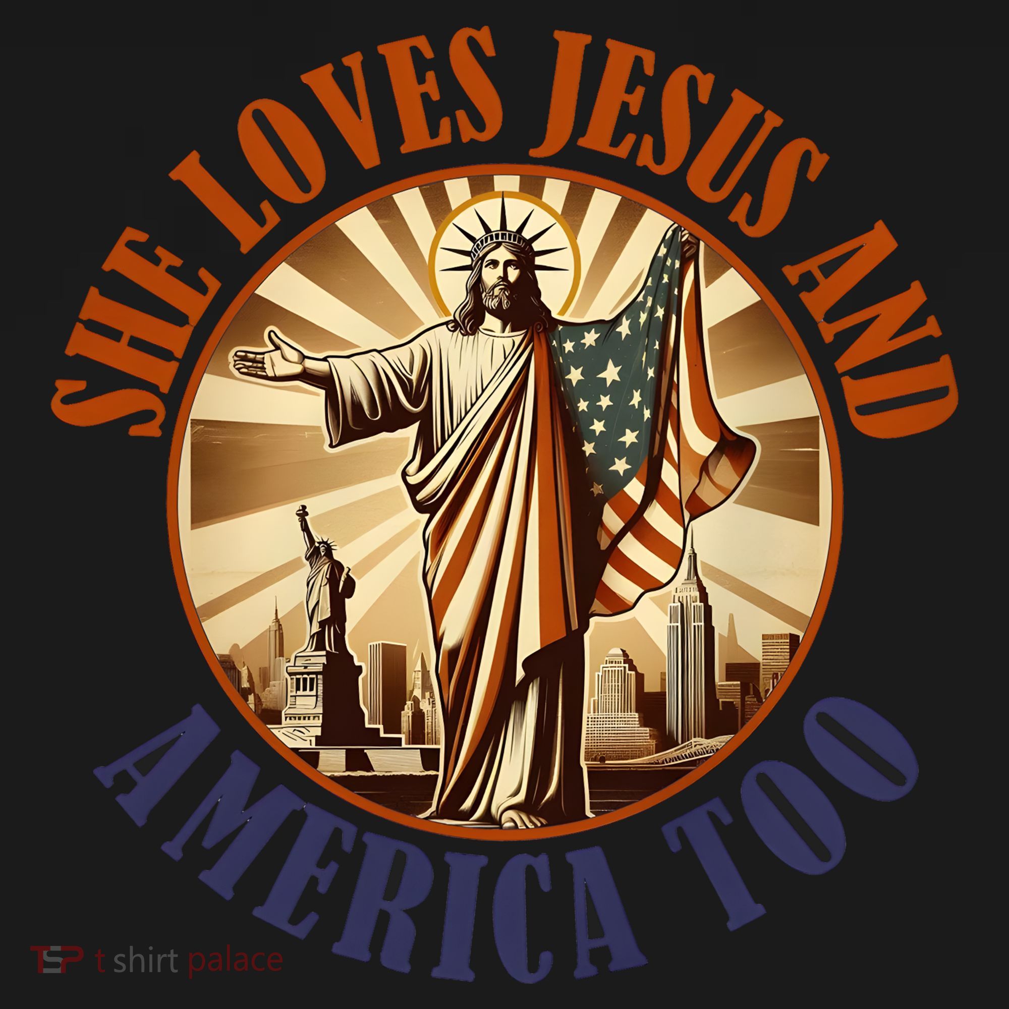 She Loves Jesus And America Too Jesus Lover Coaster
