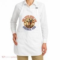 She Loves Jesus And America Too Jesus Lover Apron thumb 2