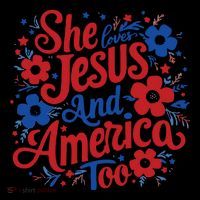 She Loves Jesus And America Too Coffee Mug thumb 5