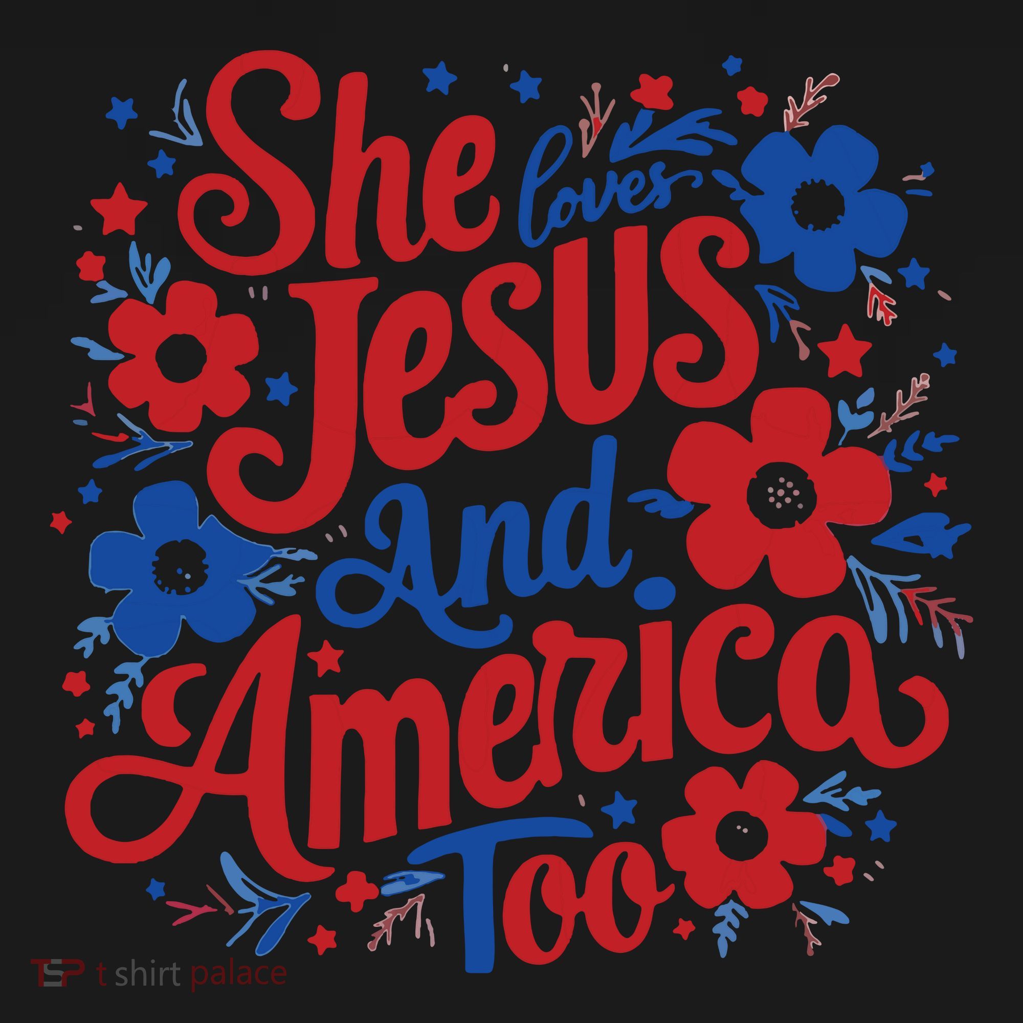 She Loves Jesus And America Too Women's Hoodie