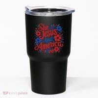She Loves Jesus And America Too Tumbler thumb 0