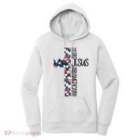 She Loves Jesus And America Too 4th Of July Women's Hoodie thumb 0