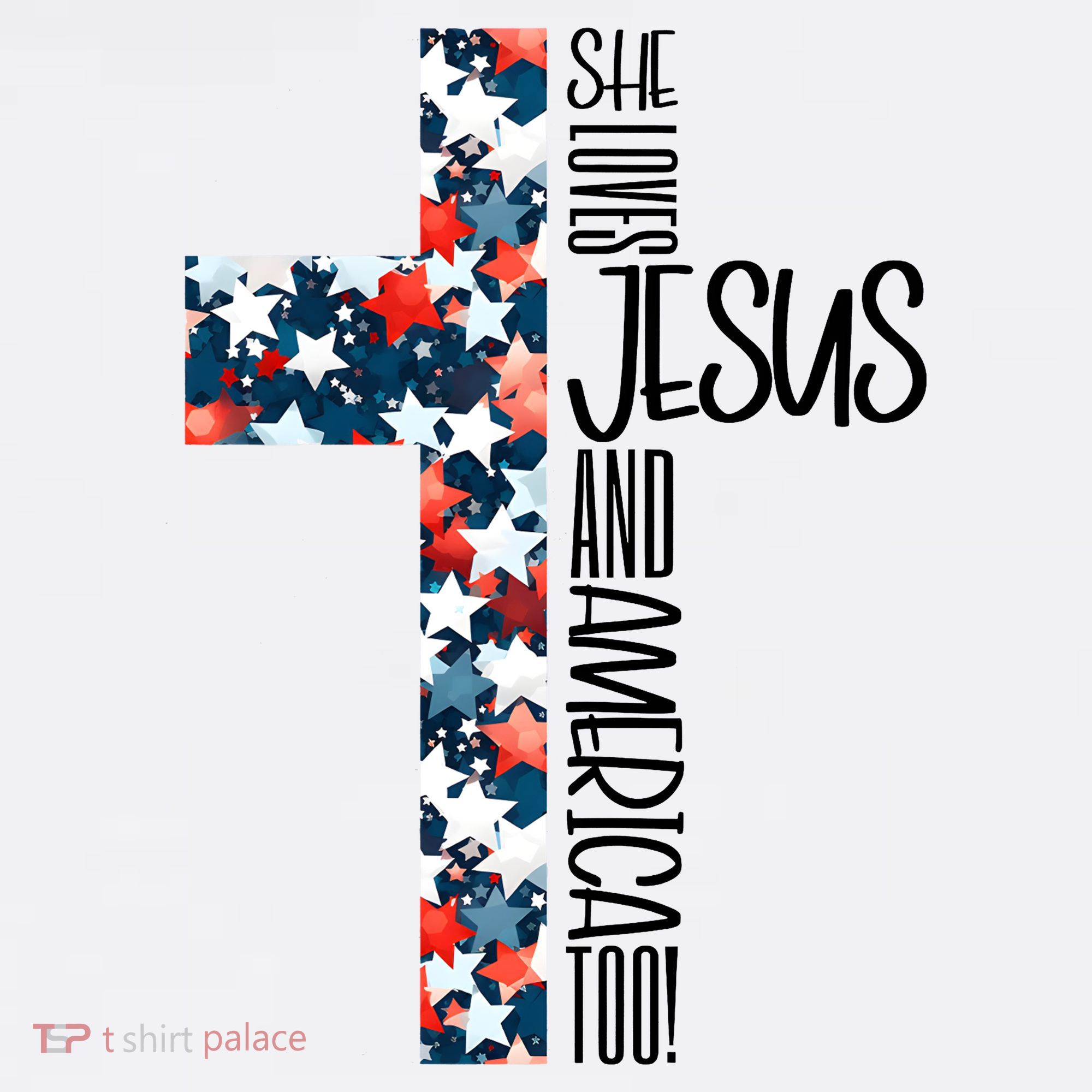 She Loves Jesus And America Too 4th Of July Women's Tank Top