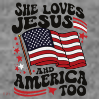 She Loves Jesus And America Christian Toddler Hoodie thumb 2