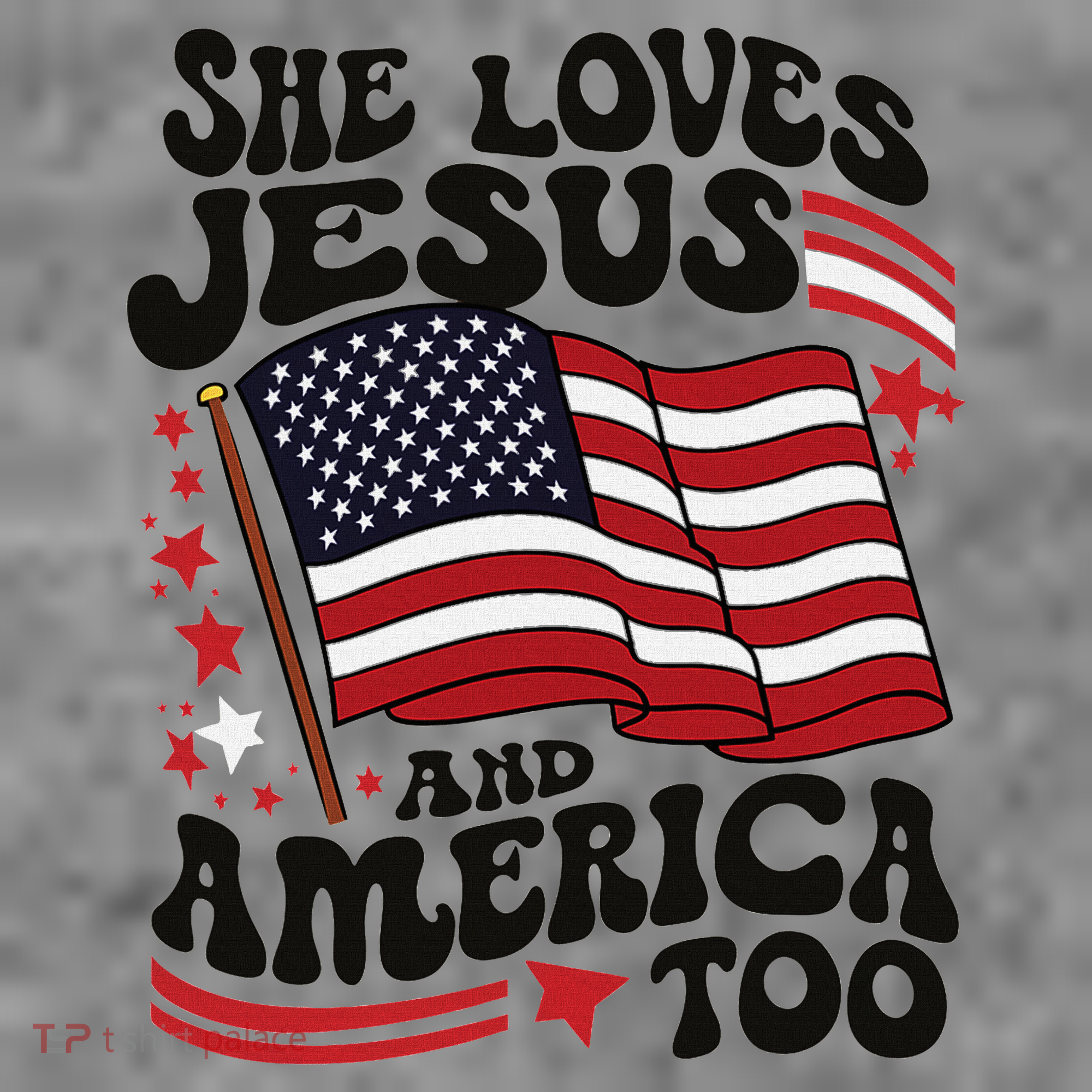 She Loves Jesus And America Christian Toddler Hoodie