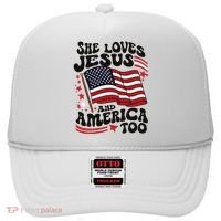 She Loves Jesus And America Christian Hat thumb 0