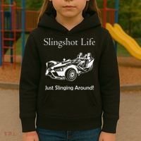 Slingshot Life Just Slinging Around Kids Hoodie thumb 3