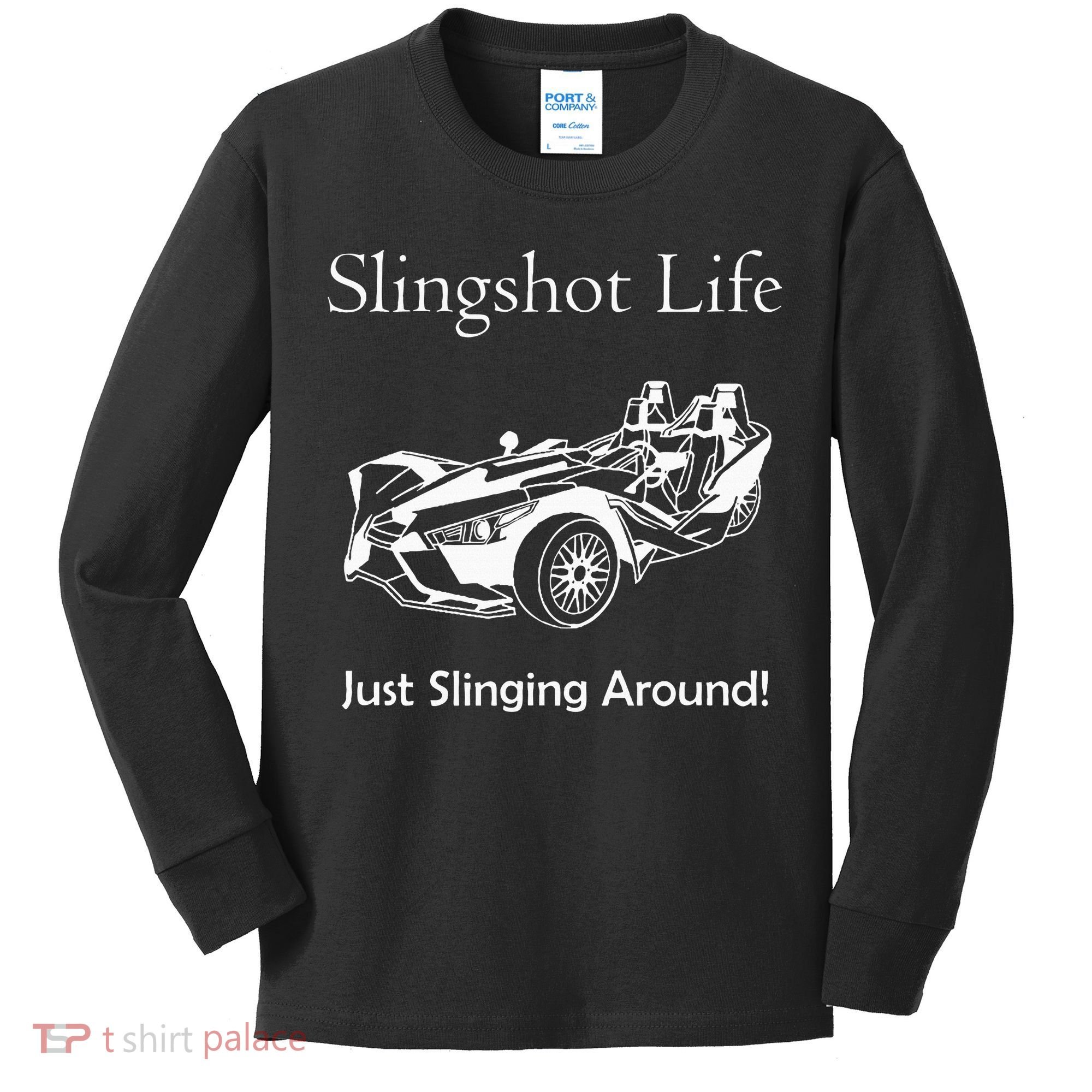 Slingshot Life Just Slinging Around Kids Long Sleeve Shirt