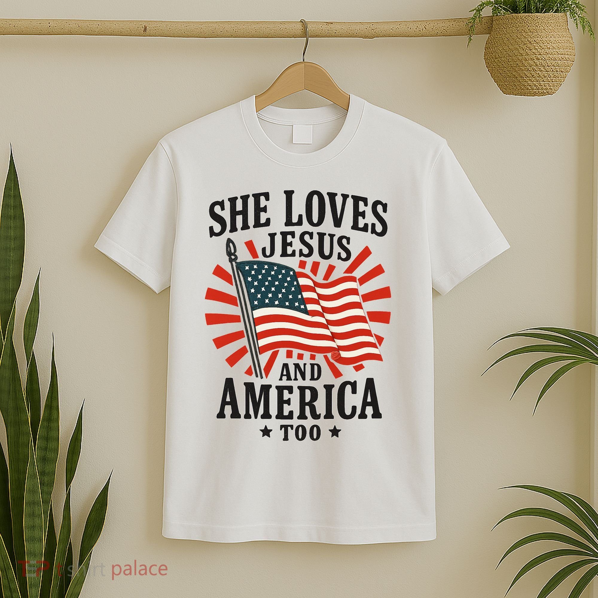 She Loves Jesus And America T-Shirt
