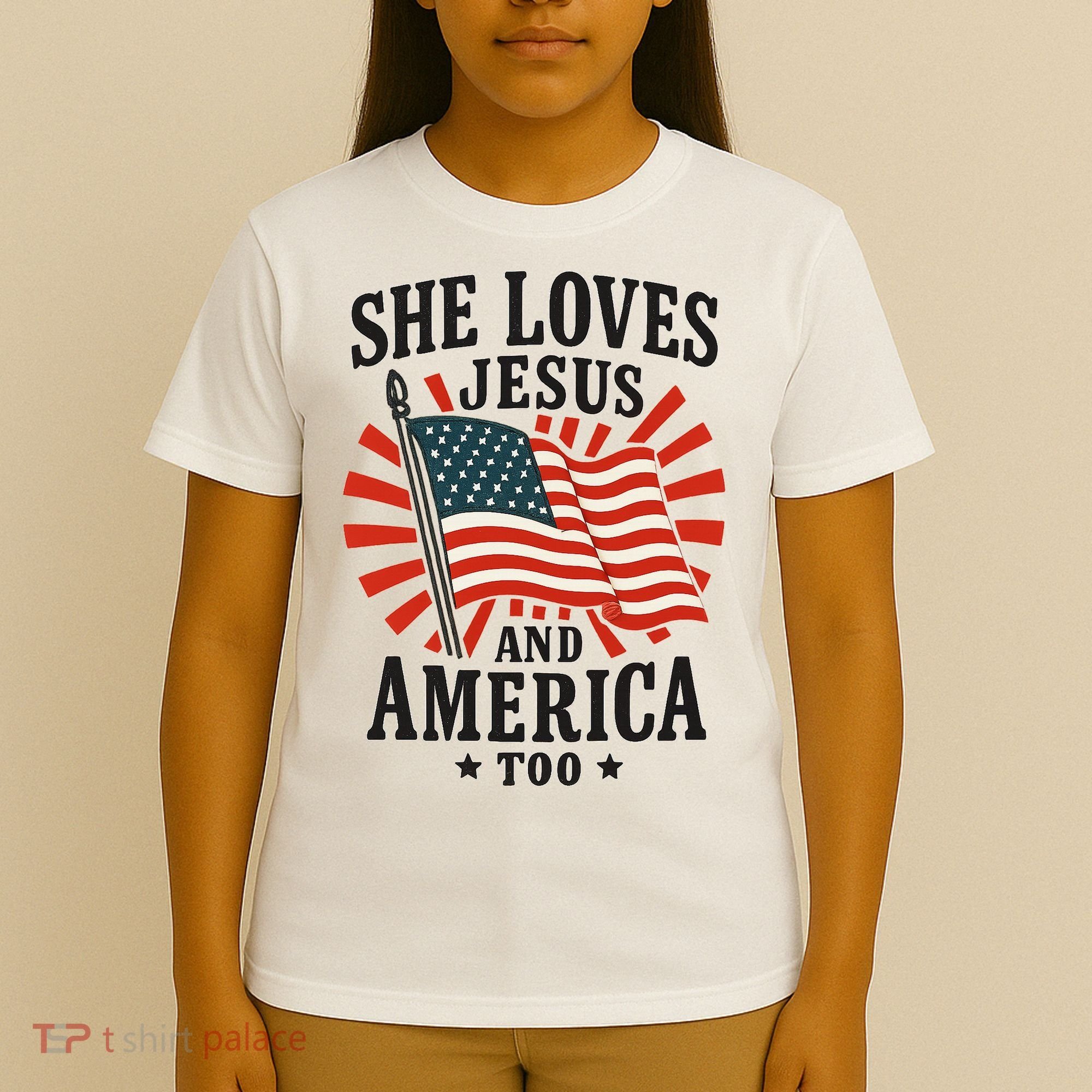 She Loves Jesus And America T-Shirt