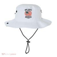 She Loves Jesus And America Bucket Hat thumb 0