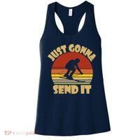 Skiing Lovers Just Gonna Send It Skiers Gift Women's Tank Top thumb 0