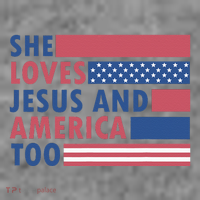 She Loves Jesus And America Too Retro Toddler Hoodie thumb 2