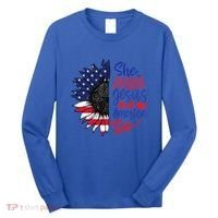 She Loves Jesus And America Too Long Sleeve Shirt thumb 0