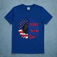 She Loves Jesus And America Too T-Shirt thumb 5