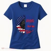 She Loves Jesus And America Too Women's T-Shirt thumb 0