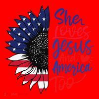 She Loves Jesus And America Too Santa Hat thumb 1