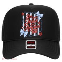 She Loves Jesus And America Too Retro Striped Hat thumb 0