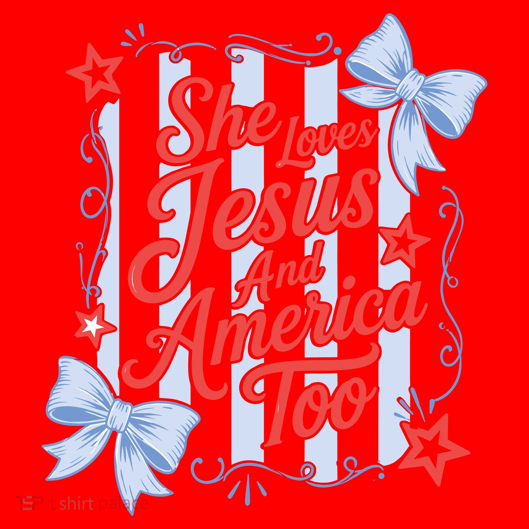 She Loves Jesus And America Too Retro Striped Santa Hat