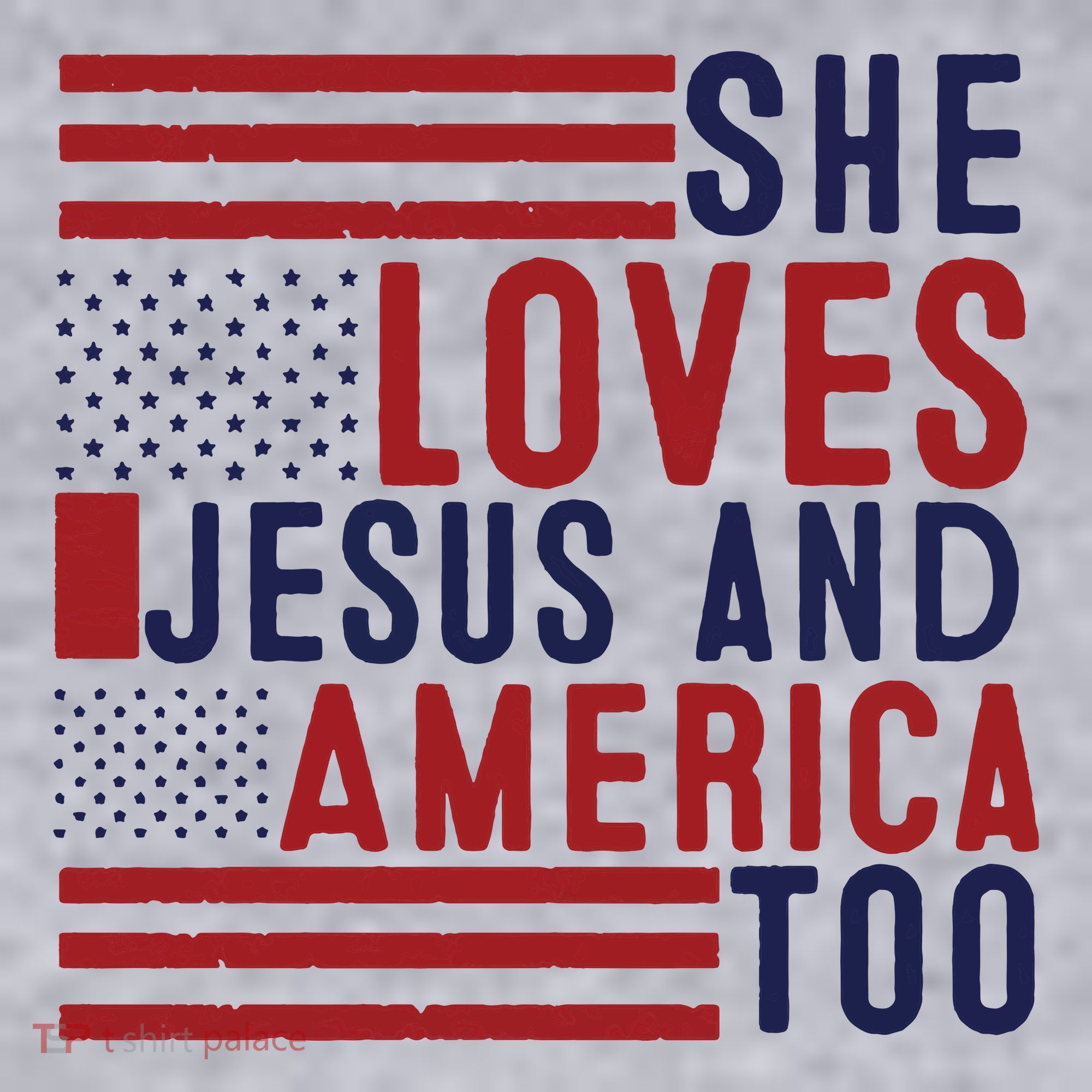 She Loves Jesus And America Too Women's Sweatshirt