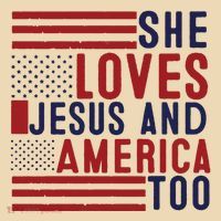 She Loves Jesus And America Too Tote Bag thumb 4