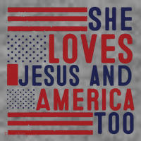 She Loves Jesus And America Too Toddler Hoodie thumb 2