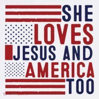 She Loves Jesus And America Too Women's Hoodie thumb 2