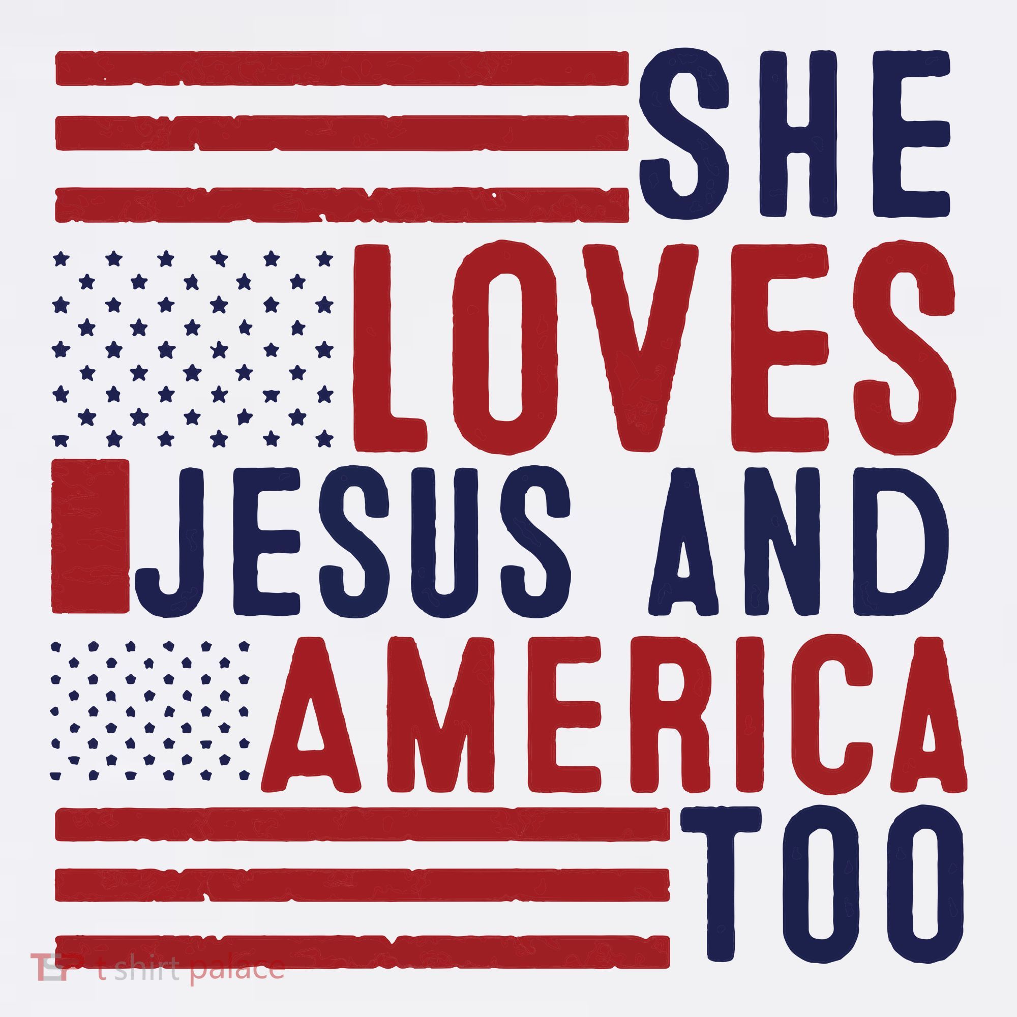 She Loves Jesus And America Too Women's Hoodie