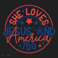 She Loves Jesus And America Too Women's Sweatshirt thumb 2