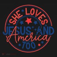 She Loves Jesus And America Too Toddler Hoodie thumb 2