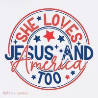 She Loves Jesus And America Too Women's Hoodie thumb 2