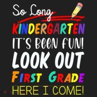 So Long Kindergarten Here I Come 1 Grade Graduation Fun Beanie thumb 2