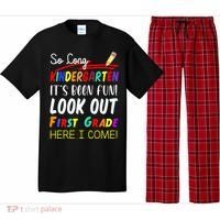 So Long Kindergarten Here I Come 1 Grade Graduation Fun Pajama Set thumb 0