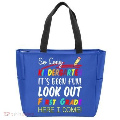 So Long Kindergarten Here I Come 1 Grade Graduation Fun Tote Bag