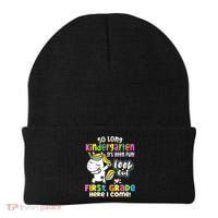 So Long Kindergarten First Grade Here I Come Back To School Cute Unicorn Beanie thumb 0