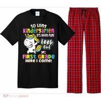 So Long Kindergarten First Grade Here I Come Back To School Cute Unicorn Pajama Set thumb 0