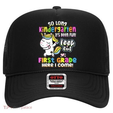 So Long Kindergarten First Grade Here I Come Back To School Cute Unicorn Hat