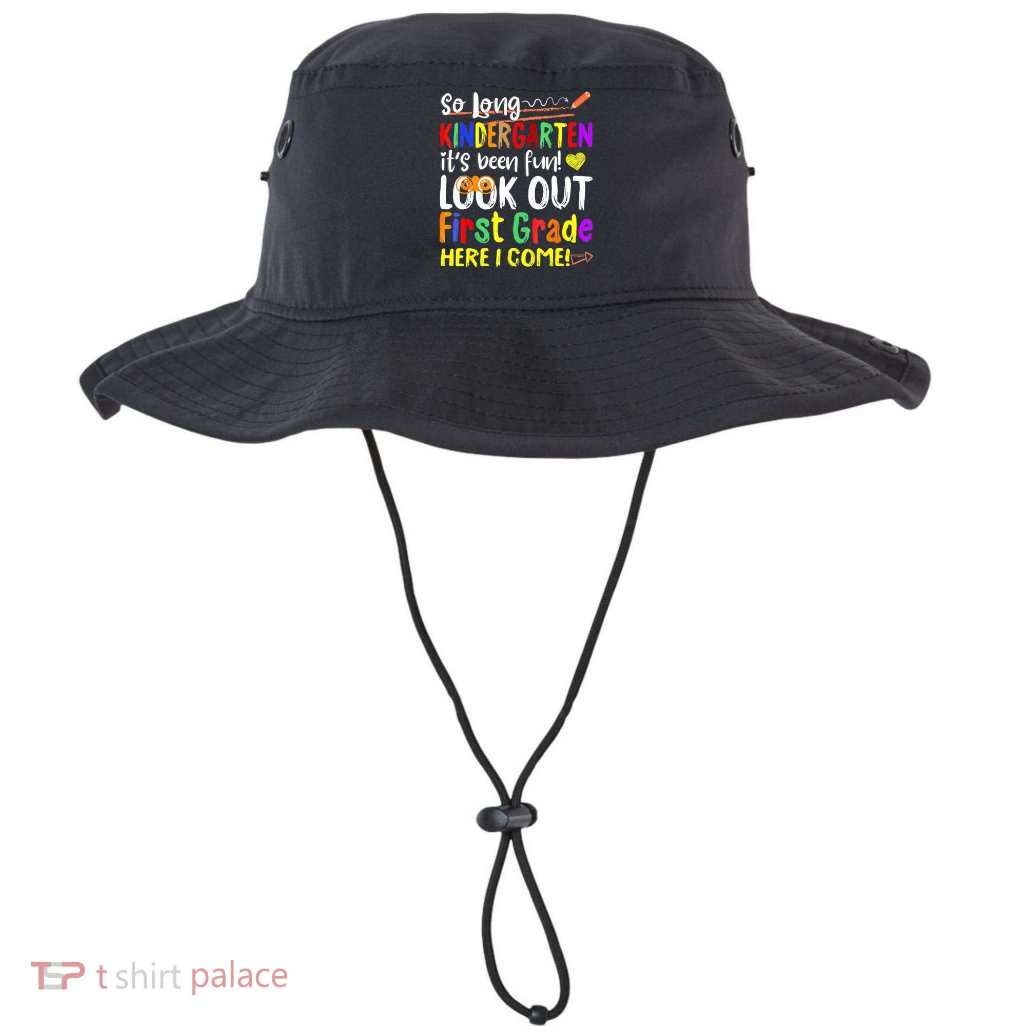 So Long Kindergarten Here I Come 1 Grade Graduation Fun Bucket Hat