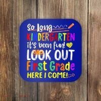 So Long Kindergarten Here I Come 1 Grade Graduation Fun Coaster thumb 0