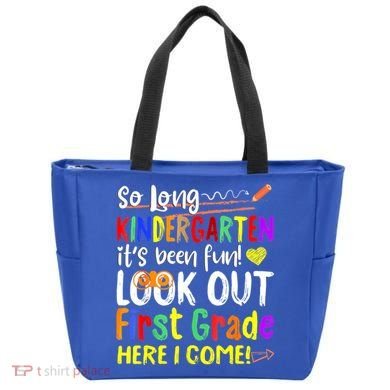 So Long Kindergarten Here I Come 1 Grade Graduation Fun Tote Bag