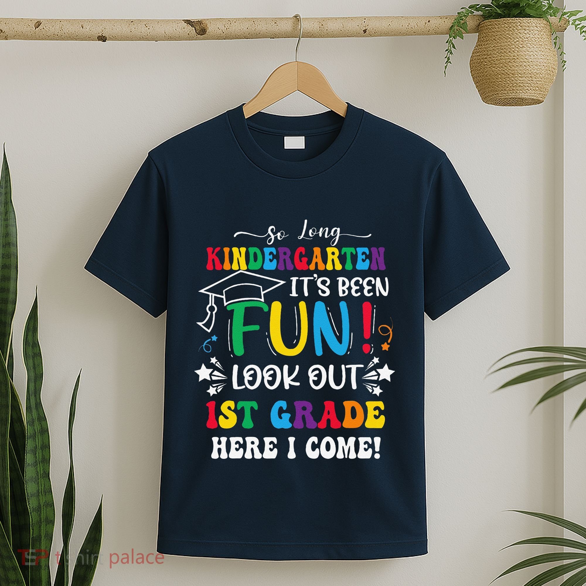 So Long Kindergarten 1st Grade Here I Come Graduation T-Shirt