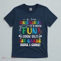 So Long Kindergarten 1st Grade Here I Come Graduation T-Shirt thumb 5